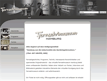 Tablet Screenshot of fernsehmuseum-hamburg.de